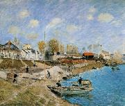 Sand on the Quayside,Port Marly Alfred Sisley